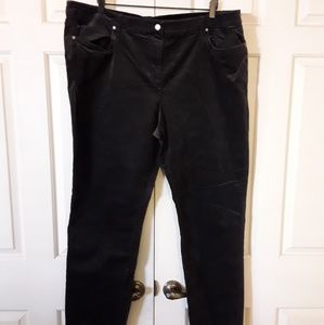 Plus size designer corduroy chocolate pants 20w